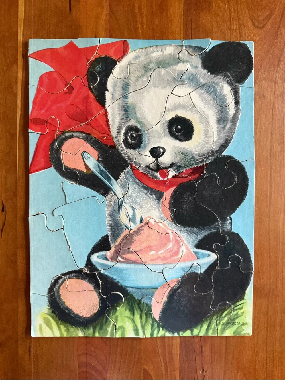 Vintage Preschool Picture Puzzles - 6 Easy Interlocking Puzzles